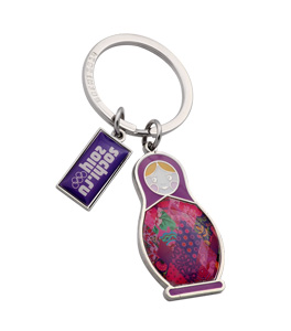 metal key chain_paper-stick with epoxy