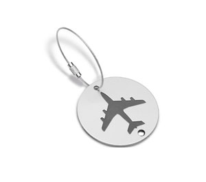 Aluminium luggage tag