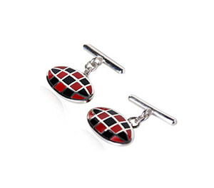 Enamel cufflinks