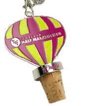 Sports medal with wine stopper
