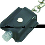 Portable sanitizer keychain